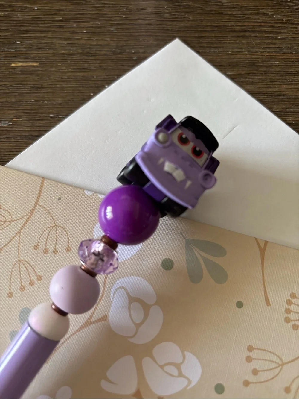 Disney Doorables: Cars: Tow Mater Halloween handmade beaded pen